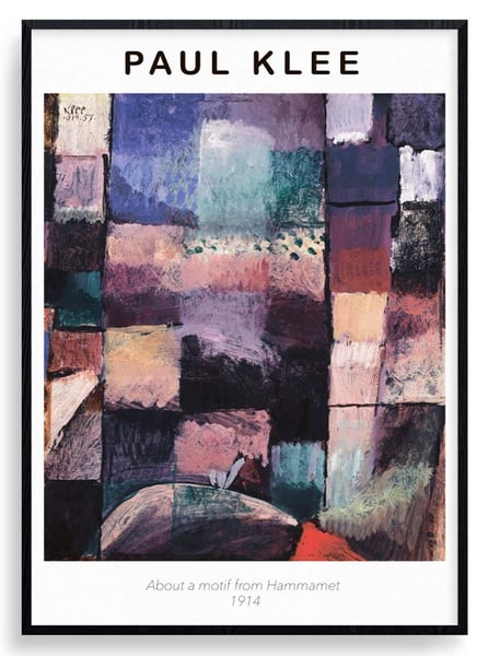 Paul Klee About A Motif From Hammamet plakat
