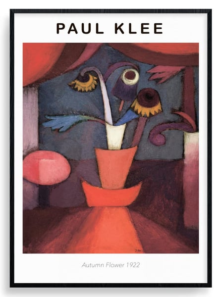 Paul Klee Autumn Flower plakat
